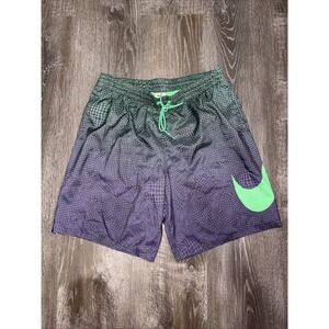 Nike Volley Swim Shorts Electric Algae Purple Green Lined Trunks Men's Size XL